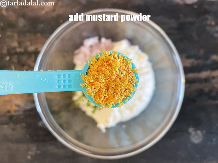 Step 10 – Add&nbsp;<meta charset="UTF-8" />1/2 tsp&nbsp;<a href="glossary-mustard-powder-rai-powder-sarson-powder-powdered-sarson-526i">mustard (rai / sarson) powder</a>.