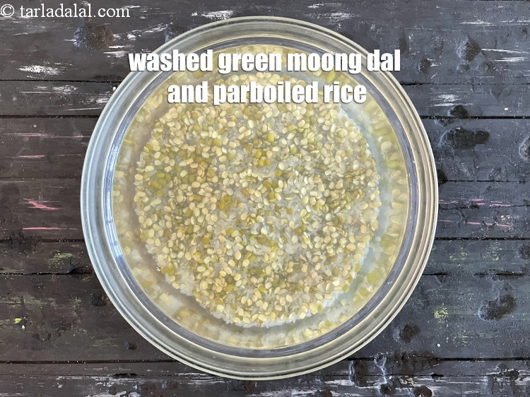 Step 7 – The dal&nbsp;and rice is now washed.