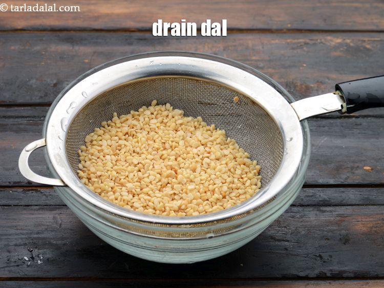 Step 10 – Drain the dal.&nbsp;