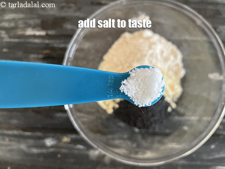 Step 6 – Add salt to taste. We added 1/4&nbsp;tsp salt.
