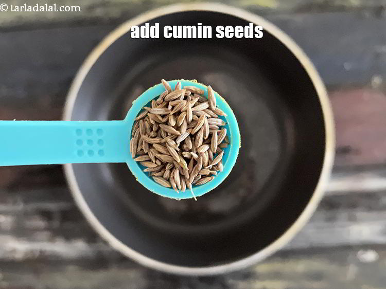 Step 9 – Add&nbsp;<meta charset="UTF-8" />1/2 tsp&nbsp;<a href="glossary-cumin-seeds-jeera-zeera-381i">cumin seeds (jeera)</a>.