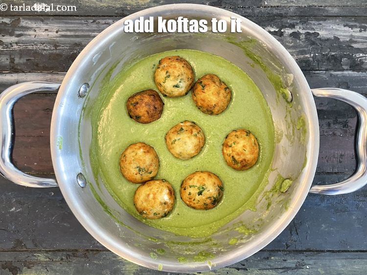 Step 44 – Add the koftas to it.