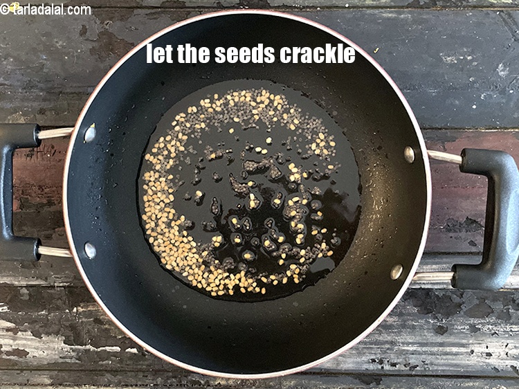 Step 17 – Let the seeds crackle.