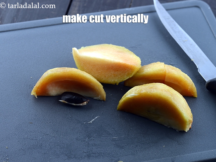Step 6 – Make a cut vertically.