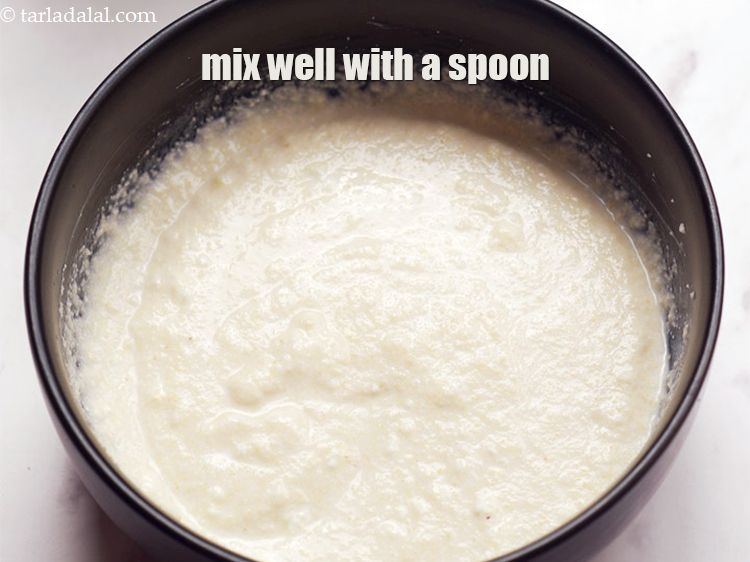 Step 6 – Mix well with a spoon.