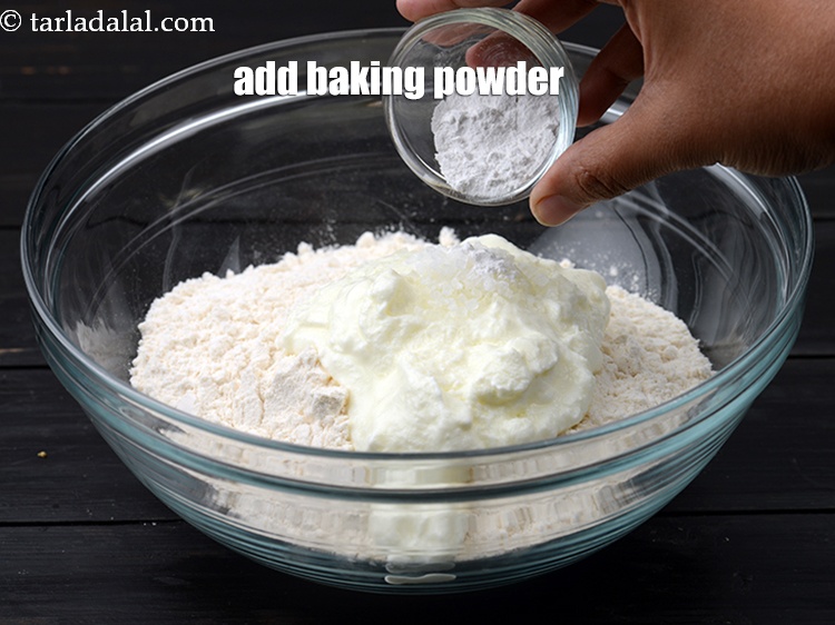 Step 8 – Add 1 tsp baking powder.