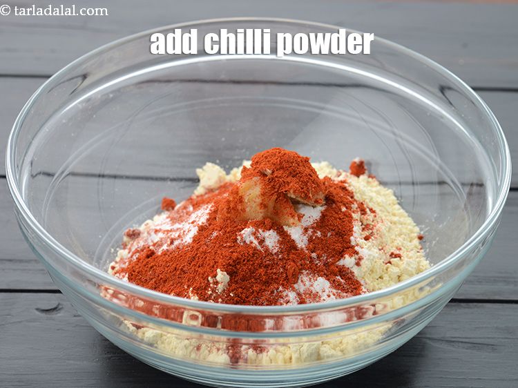 Step 9 – Add 2 tsp&nbsp;red&nbsp;<a href="https://www.tarladalal.com/glossary-chilli-powder-red-chilli-powder-339i">chilli powder</a>.&nbsp;