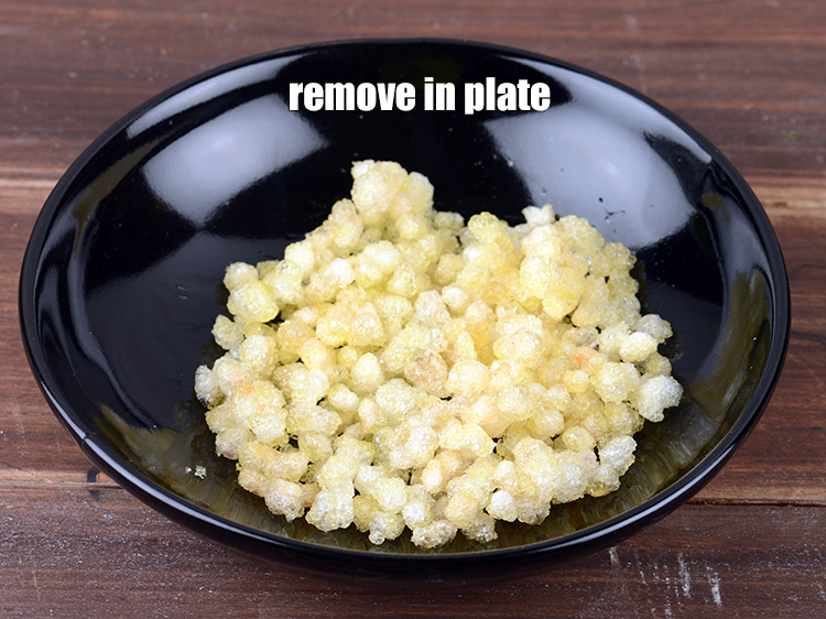 Step 6 – Remove it in a plate.