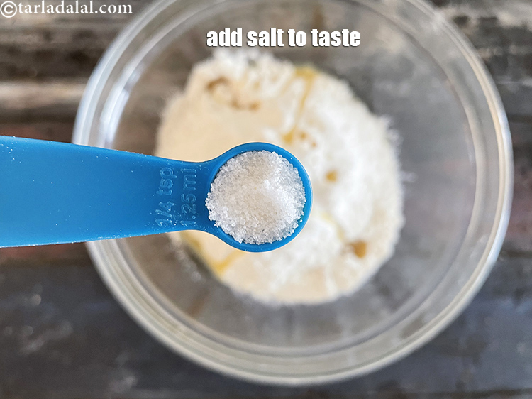 Step 6 – Add salt to taste. We used 1/4 tsp salt.