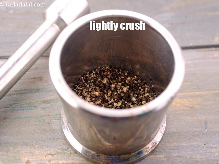 Step 8 – And lightly crush them as shown in the image. It should be coarse and not …