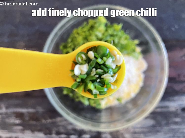 Step 8 – Add&nbsp;1&nbsp;<a href="glossary-chopped-green-chilli-820i">green chilli , finely chopped</a>.