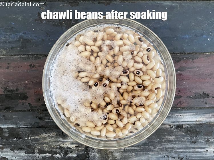 Step 13 – This is what like the chawli beans look like in the morning.