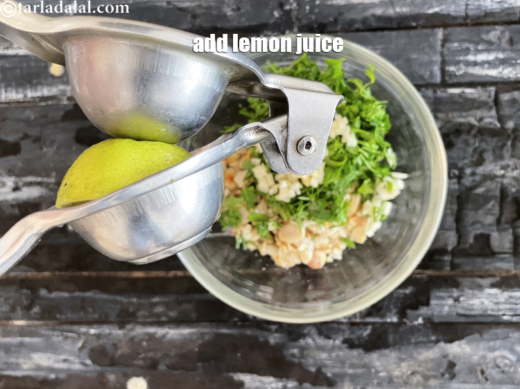Step 12 – Add&nbsp;<meta charset="UTF-8" />2 tbsp&nbsp;<a href="glossary-lemon-juice-numbi-ka-ras-nimbu-ka-juice-471i">lemon juice</a>. To make it a&nbsp;<meta charset="UTF-8" /><strong>healthy Thai salad,&nbsp;</strong>we need …