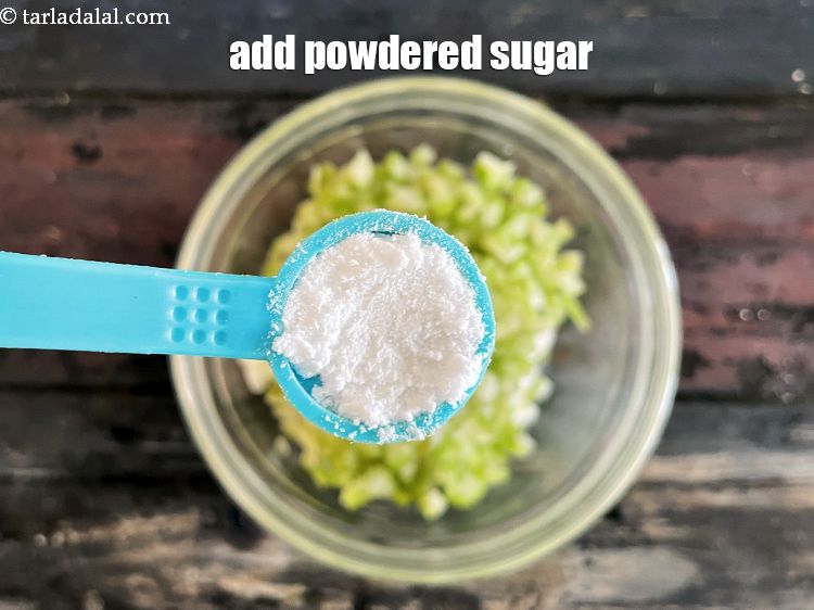 Step 13 – Add&nbsp;<meta charset="UTF-8" />1/2 tsp&nbsp;<a href="glossary-powdered-sugar-280i">powdered sugar</a>.