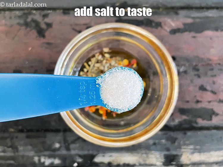 Step 17 – Add salt to taste. We added 1/4 tsp salt.