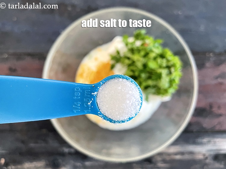 Step 19 – Add salt to taste. We added 1/4 tsp salt.