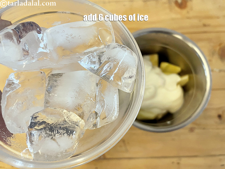 Step 10 – Add 6 cubes of ice. This helps in chilling the <strong>blueberry apple smoothie | healthy …