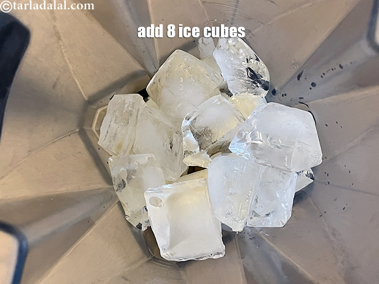 Step 10 – Add 8 ice cubes.