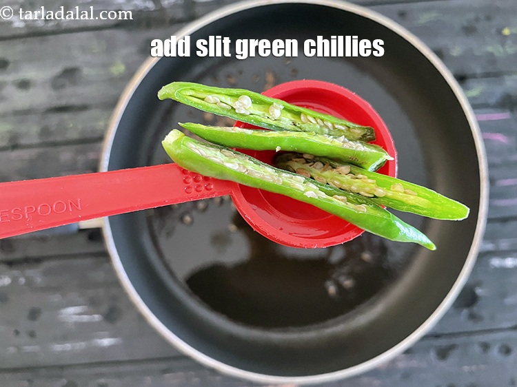Step 6 – Add&nbsp;<meta charset="UTF-8" />2&nbsp;<a href="glossary-slit-green-chillies-1856i">slit green chillies</a>.