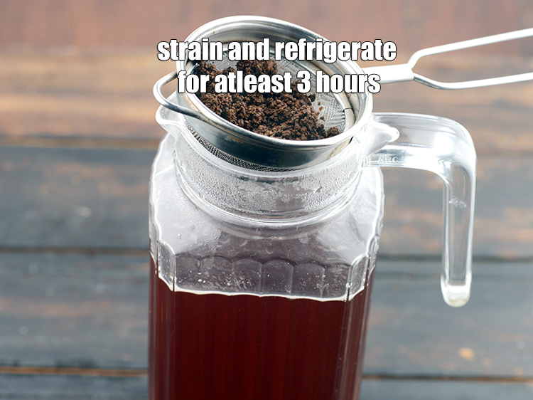 Step 6 – Strain it in a jar and refrigerate for atleast 3 hours or till chilled. Our …
