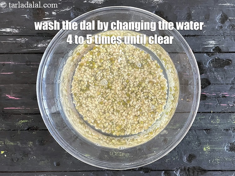 Step 6 – Dals are washed.