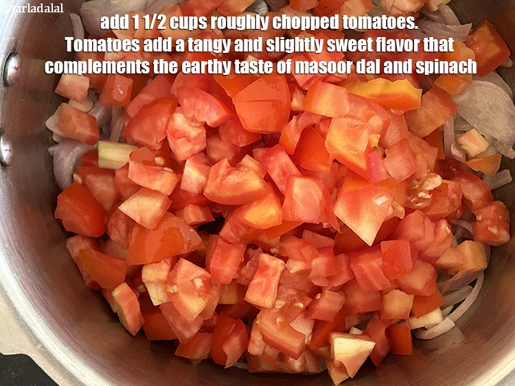 Step 7 – Add&nbsp;<meta charset="UTF-8" />1 1/2 cups&nbsp;roughly&nbsp;<a href="glossary-chopped-tomatoes-779i">chopped tomatoes</a>. &nbsp;Tomatoes add a tangy and slightly sweet flavor …