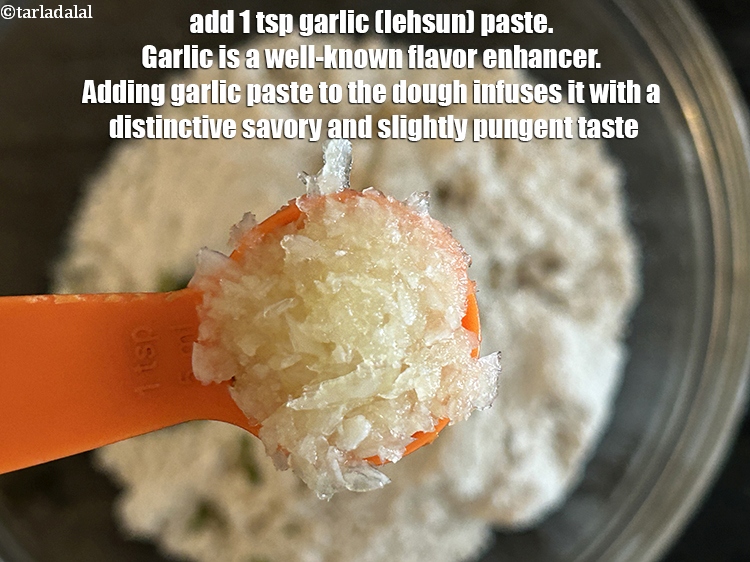 Step 8 – Add&nbsp;1 tsp&nbsp;<a href="https://www.tarladalal.com/glossary-garlic-paste-lehsun-ki-paste-lahsun-ki-paste-350i">garlic (lehsun) paste</a>.&nbsp;Garlic is a well-known flavor enhancer. Adding garlic paste to the …