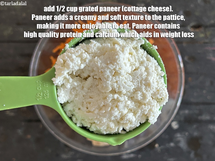 Step 9 – <meta charset="UTF-8" />Add&nbsp;1/2 cup&nbsp;grated&nbsp;<a href="glossary-paneer-cottage-cheese-chenna-985i">paneer (cottage cheese)</a>.&nbsp;Paneer adds a creamy and soft texture to the …