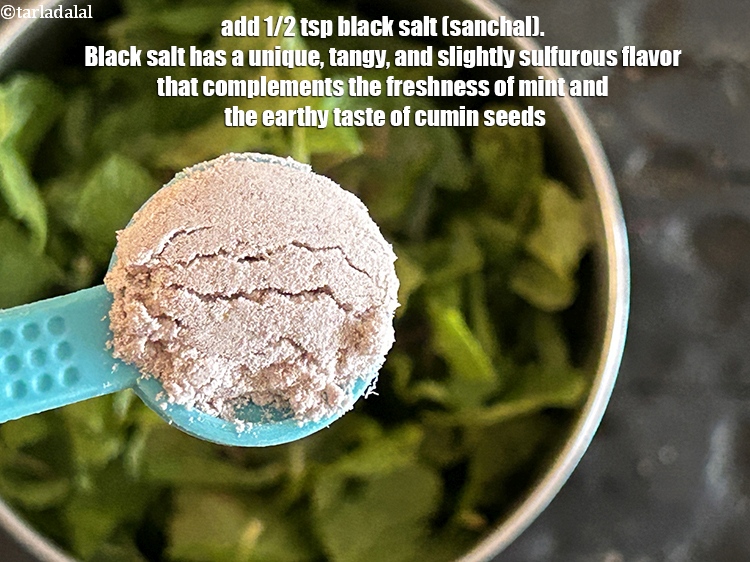 Step 7 – Add&nbsp;<meta charset="UTF-8" />1/2 tsp&nbsp;<a href="glossary-black-salt-sanchal-kala-namak-422i">black salt (sanchal)</a>.&nbsp;Black salt has a unique,&nbsp;tangy,&nbsp;and slightly sulfurous flavor that …