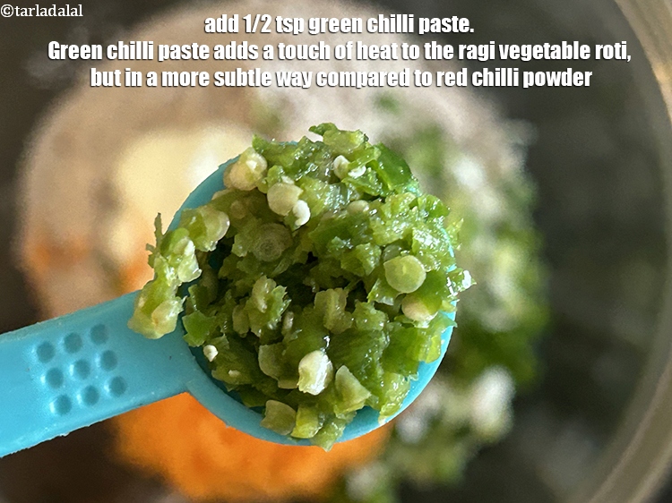 Step 7 – Add&nbsp;<meta charset="UTF-8" />1/2 tsp&nbsp;<a href="glossary-green-chilli-paste-hari-mirch-ki-paste-mirchi-paste-333i">green chilli paste</a>.&nbsp;Green chilli paste adds a touch of heat to …