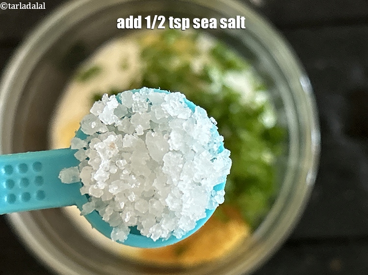 Step 8 – Add 1/2 tsp sea salt.