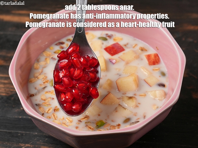Step 25 – Add&nbsp;2 tablespoons anar.&nbsp;<a href="https://www.tarladalal.com/recipes-using-pomegranate-587">Pomegranate</a>&nbsp;has&nbsp;<a href="https://www.tarladalal.com/top-10-foods-and-recipes-to-fight-inflammation-in-the-body-199">anti-inflammatory</a>&nbsp;properties. Pomegranate is considered as a&nbsp;<a href="https://www.tarladalal.com/article-heart-healthy-fruits-166">heart-healthy fruit</a>.&nbsp;Pomegranates contain nitrates which …
