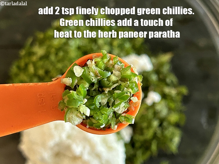 Step 8 – Add&nbsp;<meta charset="UTF-8" />2 tsp&nbsp;finely&nbsp;<a href="glossary-chopped-green-chilli-820i">chopped green chillies</a>.&nbsp;Green chillies add a touch of heat to the …