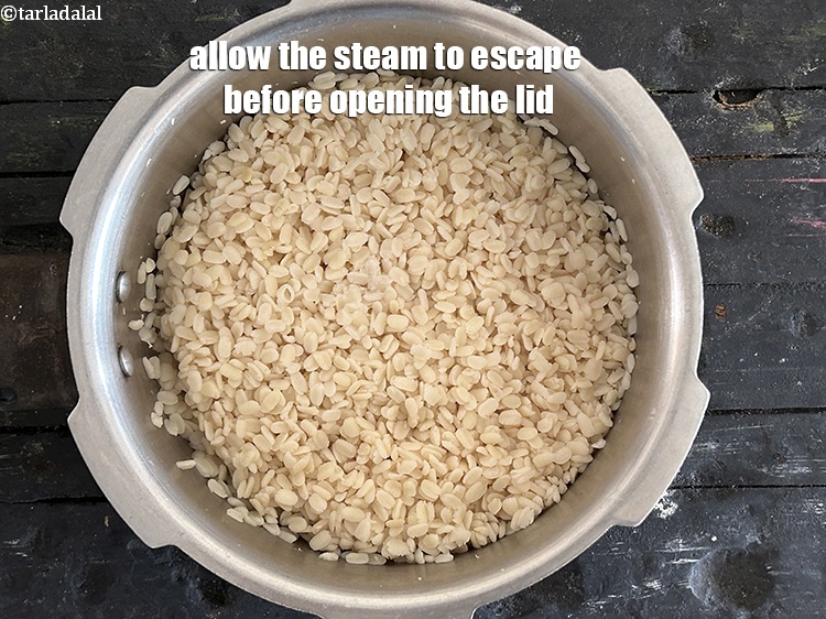 Step 11 – Allow the steam to escape before opening the lid.