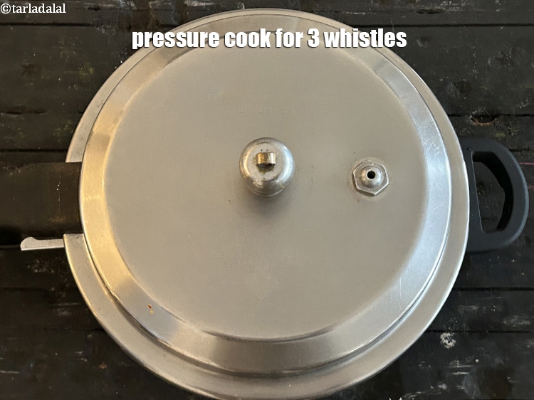 Step 14 – Pressure cook for 3 whistles.