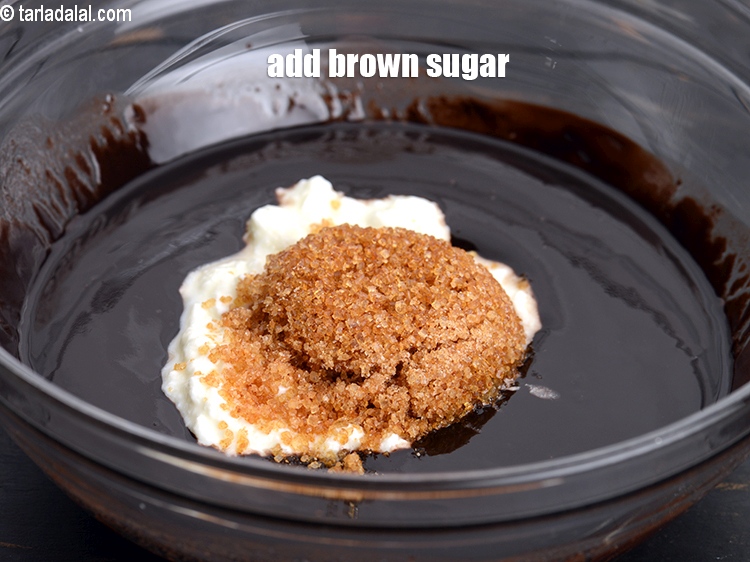 Step 8 – Add &frac14; cup <a href="https://www.tarladalal.com/glossary-brown-sugar-283i">brown sugar</a>.