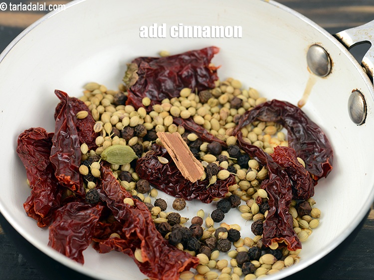 Step 8 – Add 1 small stick <a href="https://www.tarladalal.com/glossary-cinnamon-dalchini-346i">cinnamon (dalchini)</a>.