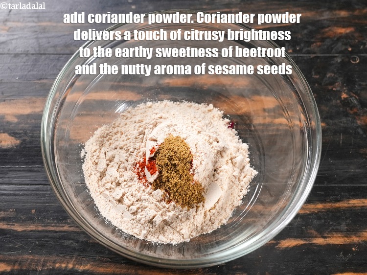 Step 23 – Add 1/2 tsp&nbsp;<a href="https://www.tarladalal.com/glossary-coriander-powder-dhania-powder-370i">coriander (dhania) powder</a>. Coriander powder delivers a touch of citrusy brightness to …