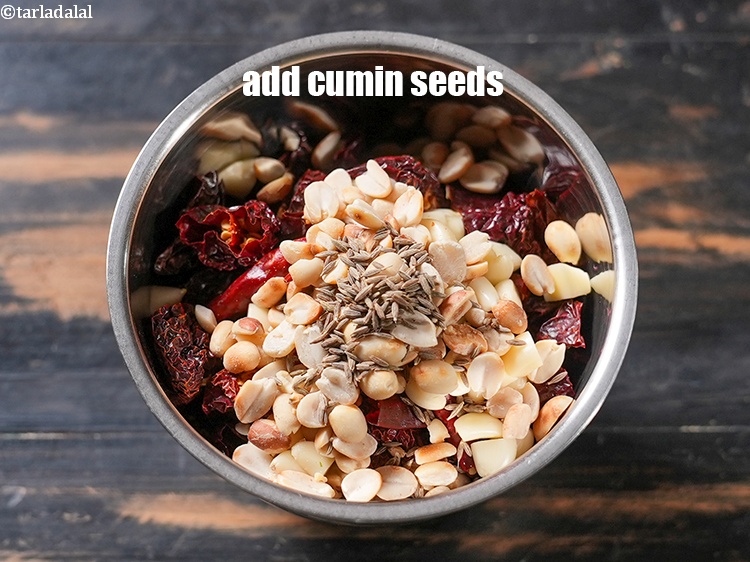 Step 7 – Add 1 tsp cumin seeds.&nbsp;