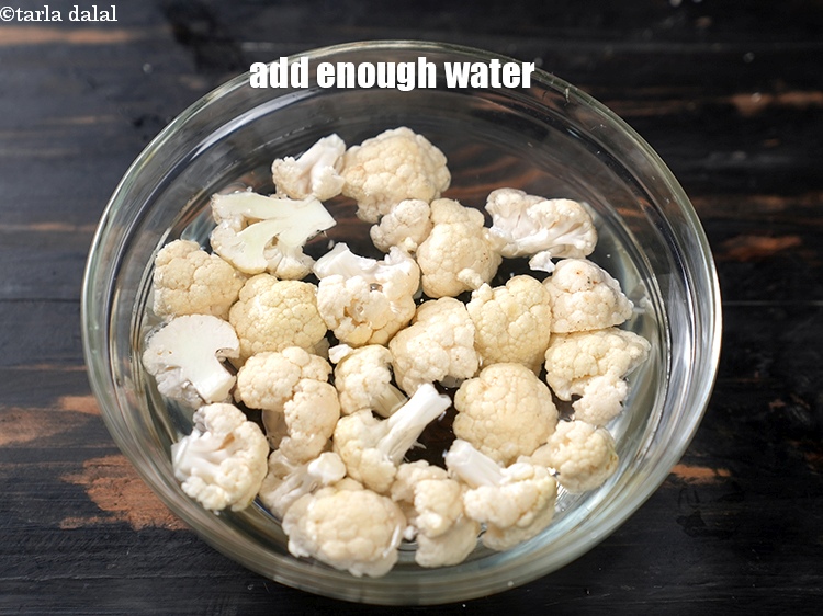 Step 6 – Add enough water.
