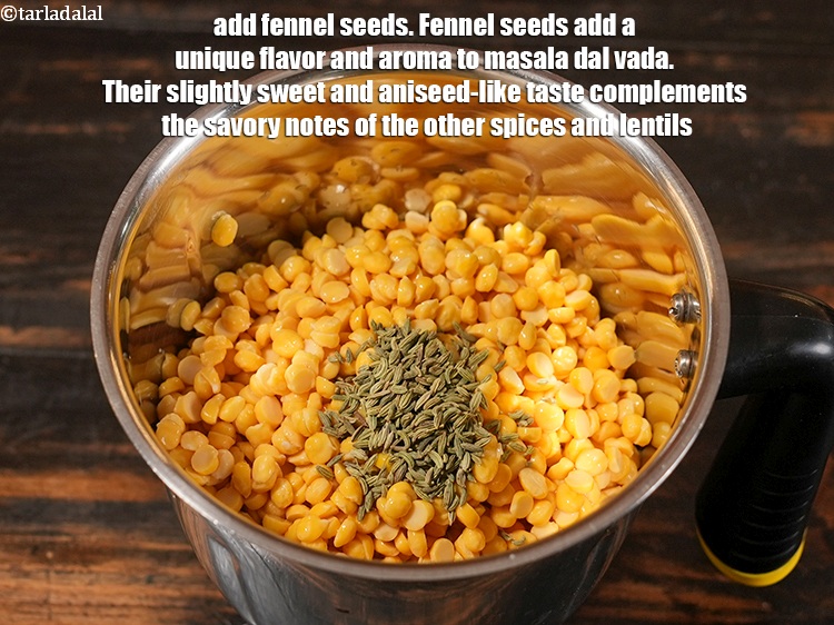 Step 7 – Add 1 tsp <a href="https://www.tarladalal.com/glossary-fennel-seeds-saunf-sauf-410i">fennel seeds (saunf)</a>.<strong>&nbsp;Fennel seeds</strong> add a unique flavor and aroma to …