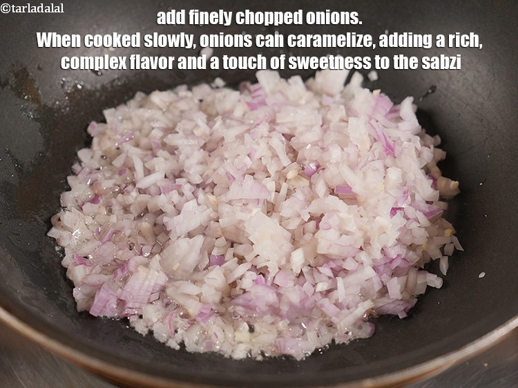 Step 7 – Add 1 cup finely chopped onions. When cooked slowly, onions can caramelize, adding a rich, …