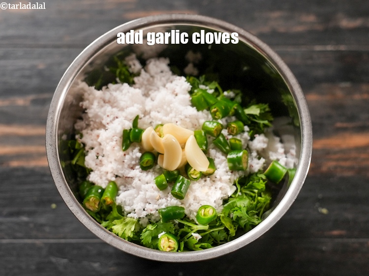 Step 8 – Add 5-6 garlic cloves.