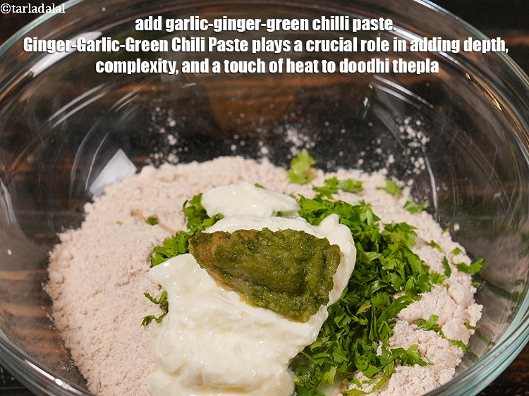 Step 7 – Add 1 tbsp <a href="https://www.tarladalal.com/glossary-garlic-ginger-green-chilli-paste-lehsun-adrak-mirch-paste-1968i">garlic-ginger-green chilli paste</a>.&nbsp;Ginger-Garlic-Green Chili Paste plays a crucial role in adding …