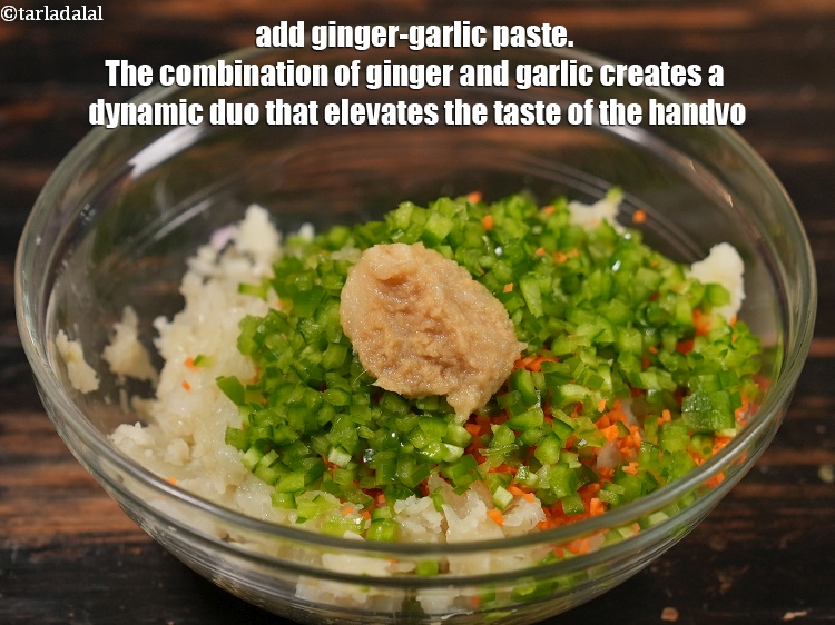 Step 7 – Add 1 tbsp <a href="https://www.tarladalal.com/glossary-ginger-garlic-paste-adrak-lehsun-ki-pate-adrak-lahsun-ki-paste-939i">ginger-garlic (adrak-lehsun) paste</a>. The combination of ginger and garlic creates a …