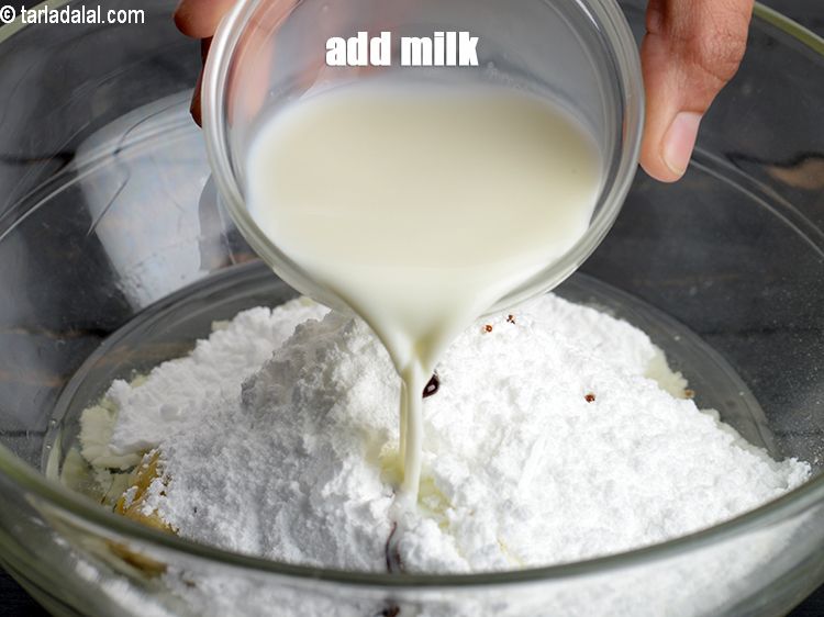 Step 7 – Add 5 tbsp milk.