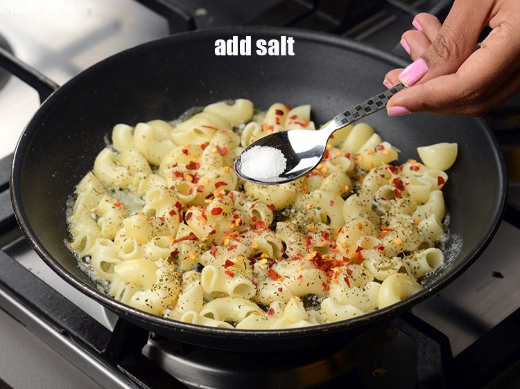 Step 9 – Add a little salt.