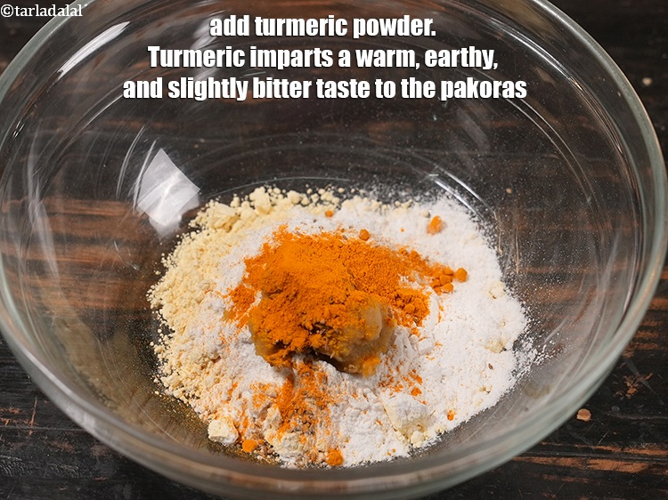 Step 7 – Add &frac12; tsp <a href="https://www.tarladalal.com/glossary-turmeric-powder-haldi-645i">turmeric powder (haldi)</a>. Turmeric imparts a warm, earthy, and slightly bitter …