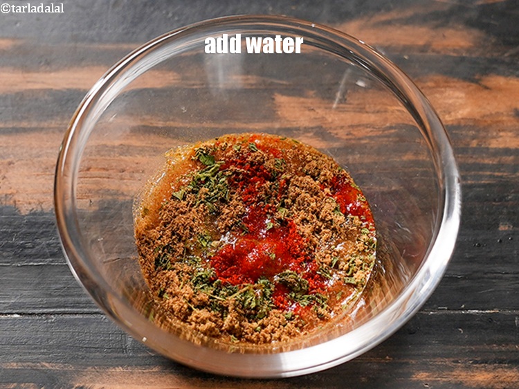 Step 7 – Add 3 tbsp water.