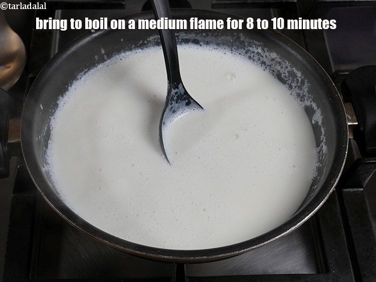 Step 8 – Bring to boil on a medium flame for 8 to 10 minutes.